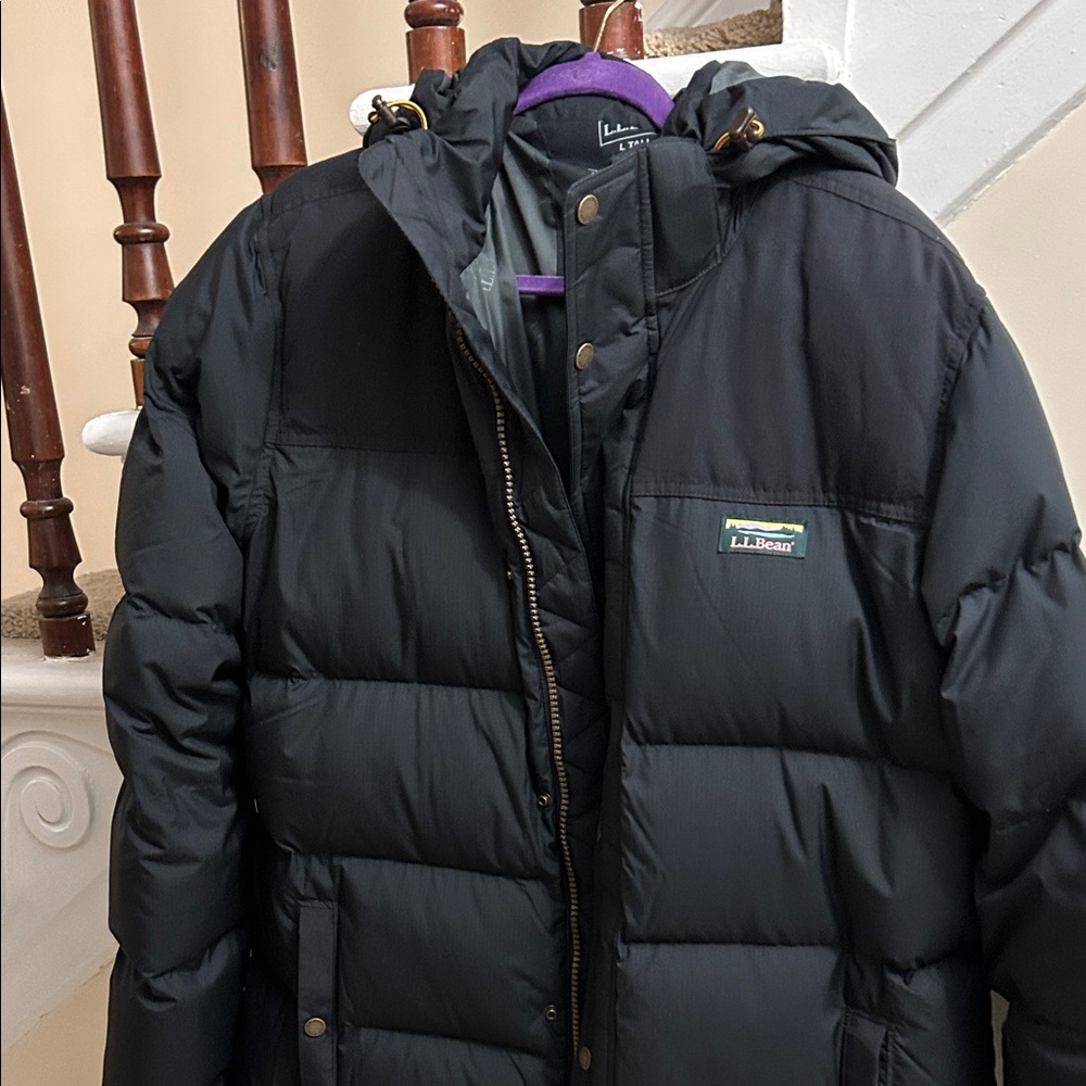 L.L. Bean Men's Mountain Classic Down Parka Large Tall Excellent used Condition